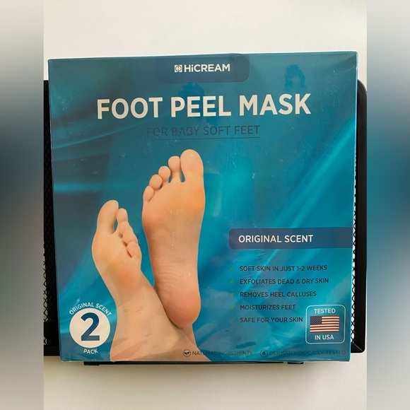 HiCream Foot Peel Mask 2 Pack - Picture 1 of 4